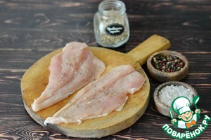 Жареное куриное филе с лимоном Жареное куриное филе с лимоном