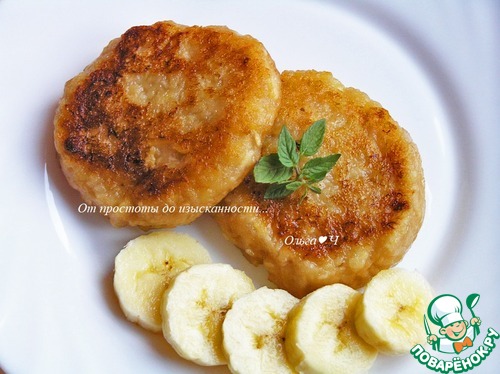 Яблочные оладьи с бананом Яблочные оладьи с бананом