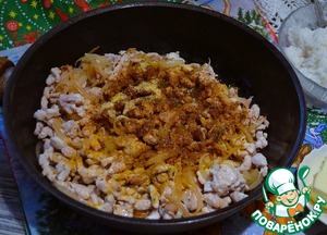 Пирог с рисом и жареной индейкой Пирог с рисом и жареной индейкой