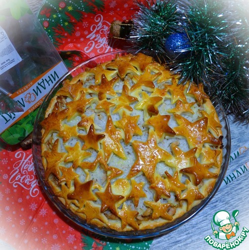 Пирог с рисом и жареной индейкой Пирог с рисом и жареной индейкой