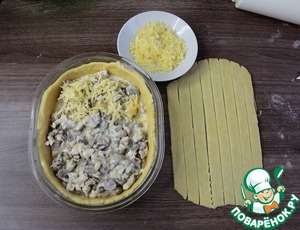 Пирог " Жюльен с индейкой"