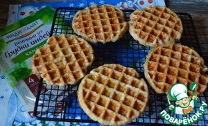 Творожно-овсяные вафли с ветчиной Творожно-овсяные вафли с ветчиной