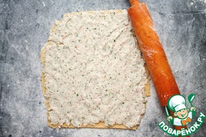 Закусочное печенье с ветчиной и сыром Закусочное печенье с ветчиной и сыром