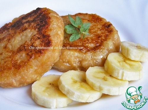 Яблочные оладьи с бананом Яблочные оладьи с бананом