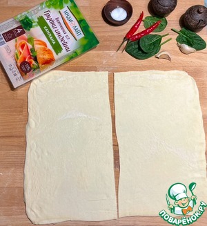 Елочки со шпинатом и индейкой