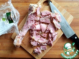 Закусочный пирог с индейкой и капустой Закусочный пирог с индейкой и капустой