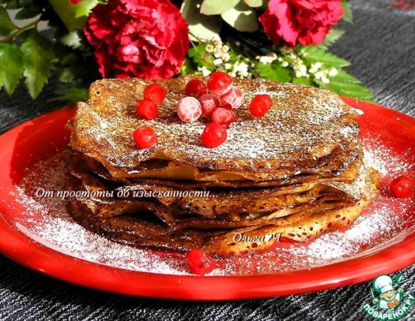 Постные яблочные блинчики Постные яблочные блинчики