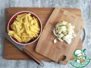 Азу из филе бедра индейки Азу из филе бедра индейки