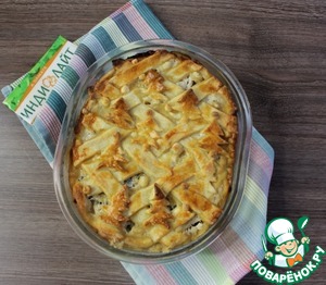 Пирог " Жюльен с индейкой"