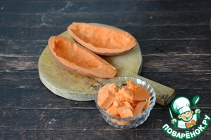 Батат, фаршированный индейкой Батат, фаршированный индейкой