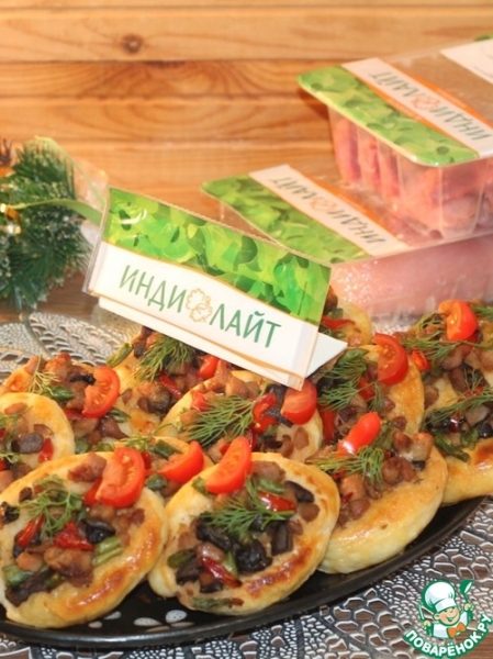 Закусочные пирожки с рубленной индейкой Закусочные пирожки с рубленной индейкой