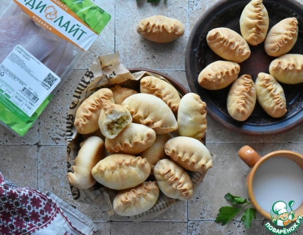 Закусочные мини пирожки с индейкой