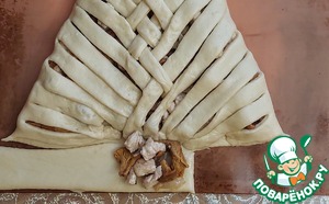 Пирог с индейкой и лисичками Пирог с индейкой и лисичками