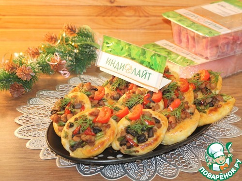 Закусочные пирожки с рубленной индейкой Закусочные пирожки с рубленной индейкой