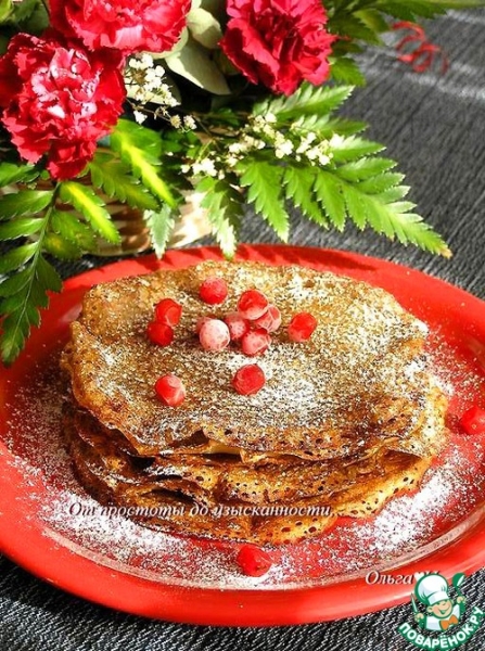 Постные яблочные блинчики Постные яблочные блинчики