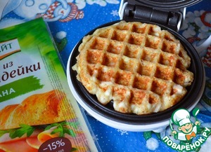 Творожно-овсяные вафли с ветчиной Творожно-овсяные вафли с ветчиной