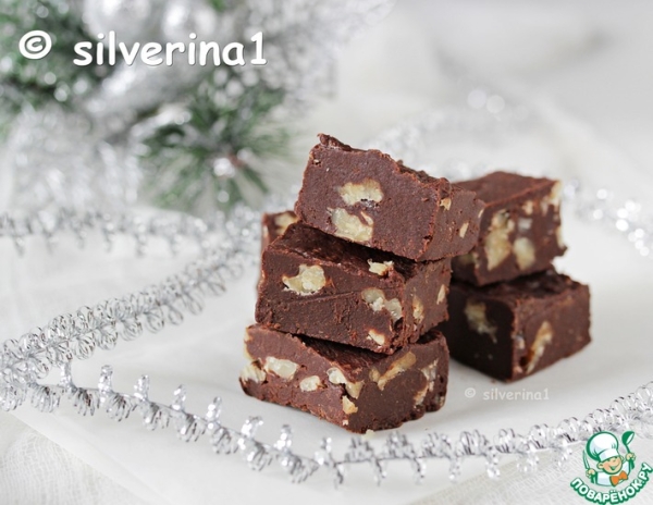 Фадж со сгущенкой и орехами Фадж со сгущенкой и орехами