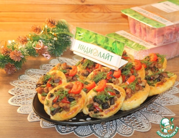 Закусочные пирожки с рубленной индейкой Закусочные пирожки с рубленной индейкой