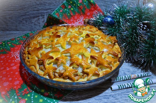 Пирог с рисом и жареной индейкой Пирог с рисом и жареной индейкой