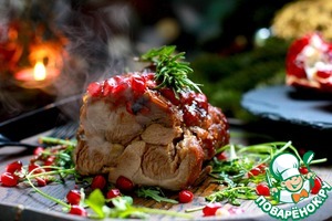 Филе индейки с гранатовой глазурью