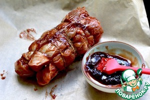 Филе индейки с гранатовой глазурью