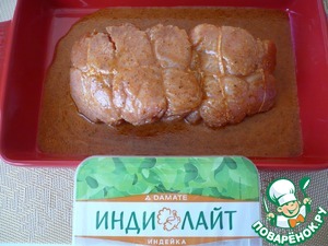 Филе индейки в медово-горчичном маринаде Филе индейки в медово-горчичном маринаде