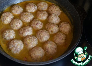 Фрикадельки из индейки в цитрусовой глазури