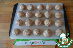 Фрикадельки из индейки в цитрусовой глазури