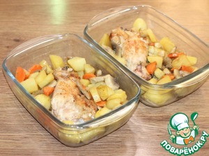 Горячее блюдо из индейки и овощей