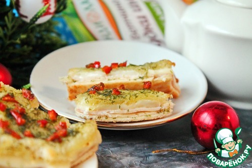 Горячие бутерброды Ёлочки Горячие бутерброды Ёлочки