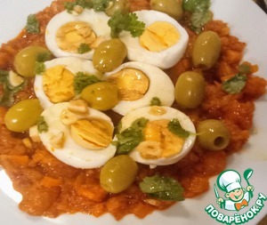 Гурия с яйцами и кинзой Гурия с яйцами и кинзой