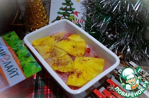 Индейка с ананасами на гриле Индейка с ананасами на гриле