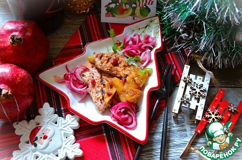 Индейка с ананасами на гриле Индейка с ананасами на гриле