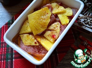 Индейка с ананасами на гриле Индейка с ананасами на гриле