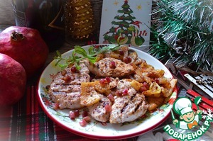 Индейка с ананасами на гриле Индейка с ананасами на гриле