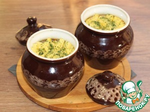 Индейка в горшочке с грибной зажаркой Индейка в горшочке с грибной зажаркой