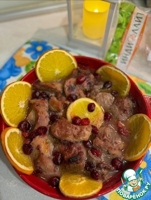 Индейка в клюквенно-цитрусовом маринаде Индейка в клюквенно-цитрусовом маринаде