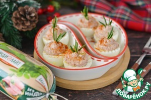 Яйца, фаршированные ветчиной Яйца, фаршированные ветчиной