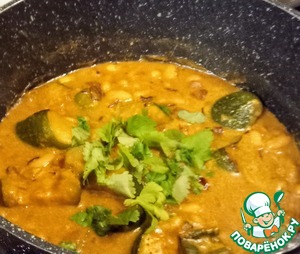 Карри из цуккини и белой фасоли Карри из цуккини и белой фасоли