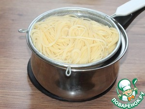 Котлеты со спаггети и грибным соусом Котлеты со спаггети и грибным соусом