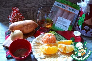 Купаты из индейки с апельсиново-мандариновым соусом Купаты из индейки с апельсиново-мандариновым соусом