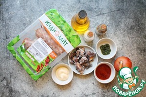 Купаты с грибами в соусе