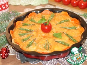 Ленивые пельмени с индейкой и капустой