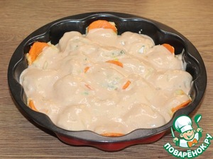 Ленивые пельмени с индейкой и капустой