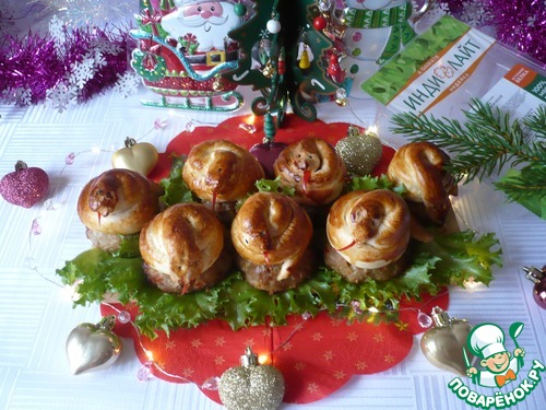 Мясные гнезда из фарша индейки"Змейки" Мясные гнезда из фарша индейки"Змейки"