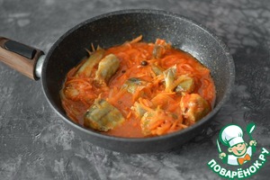 Навага в томатном маринаде