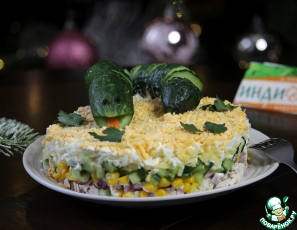 Новогодний салат "Символ года" Новогодний салат "Символ года"