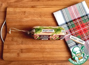 Овощное ассорти на кеци с колбасой Овощное ассорти на кеци с колбасой