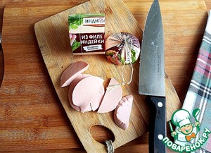 Овощное ассорти на кеци с колбасой Овощное ассорти на кеци с колбасой