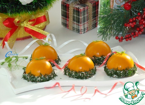 Паштет из печени с облепиховым желе